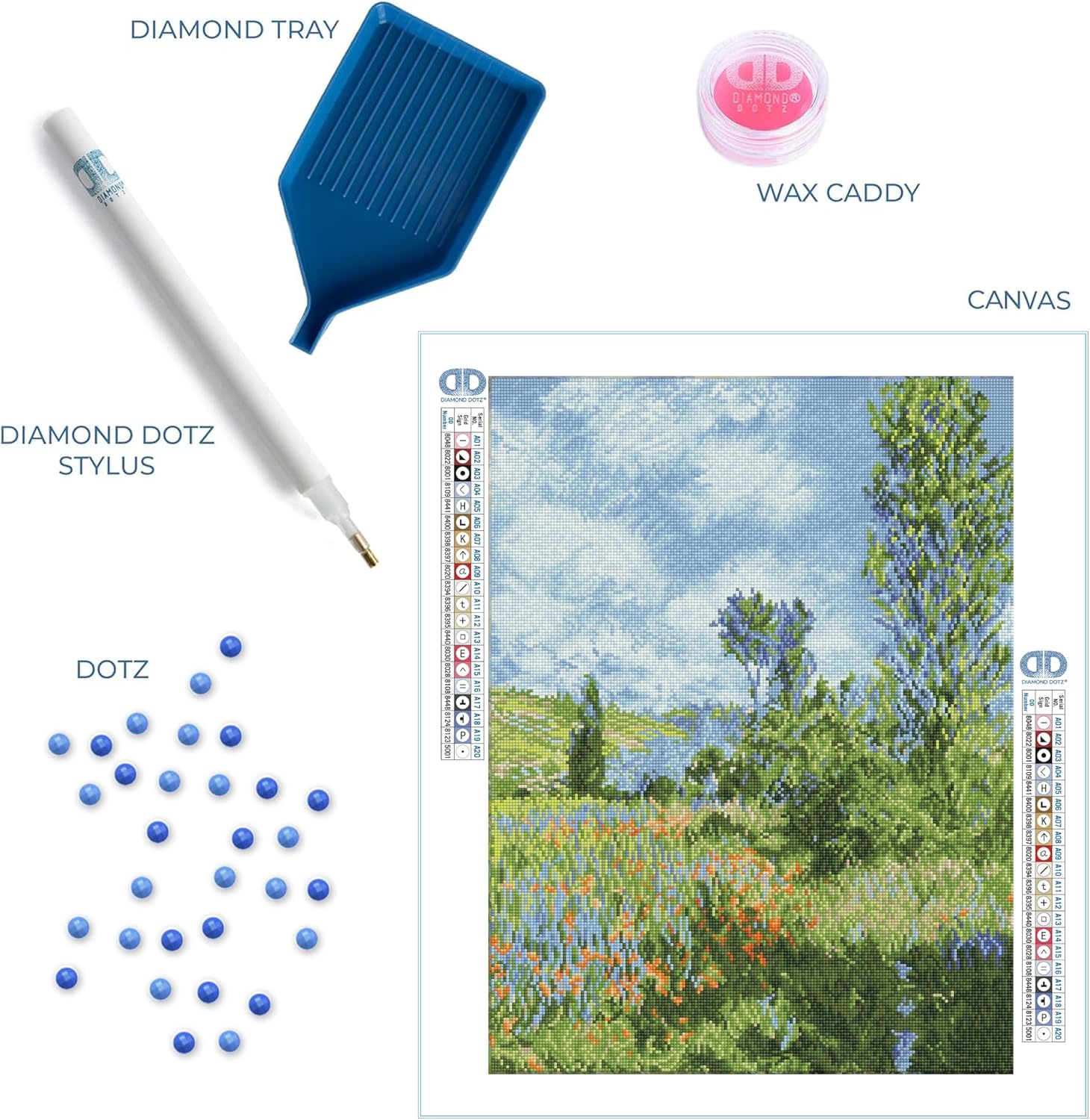 DIAMON DOT Vie o Vetheui (Apre Claud Monet Landscap Diamon Paintin Kit fo Adult Diamon Ar Kit Relaxin Creativ Craf Ki wit Dot Gem 26inchx19.7inch