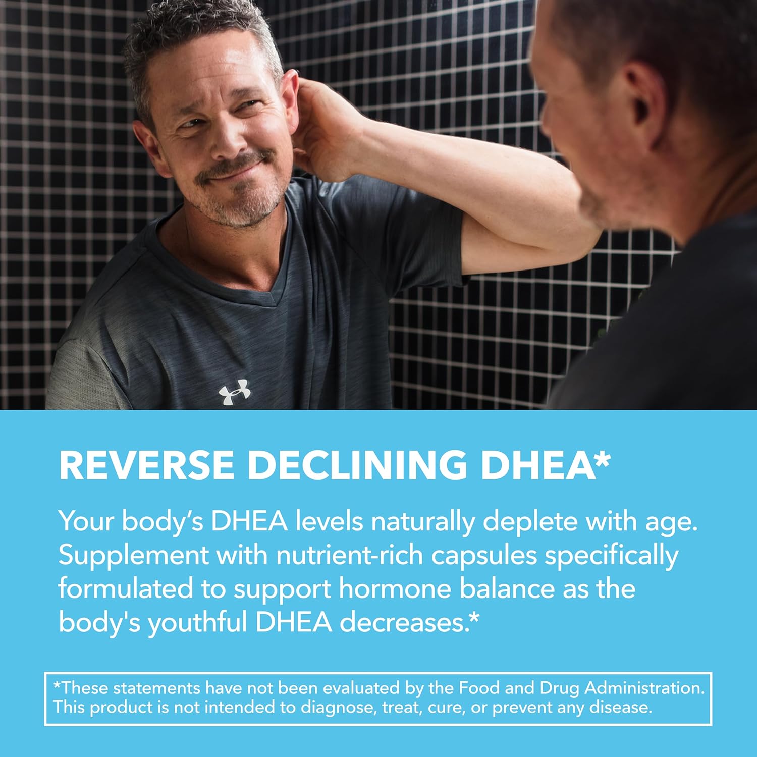 DHEA 50mg Supplement for Hormone Balance - Supports Energy for Men and Women - Dehydroepiandrosterone Capsules for Mood, Aging Daily Vitality - Non-GMO, Vegan - 60 Capsules, 2-Month Supply