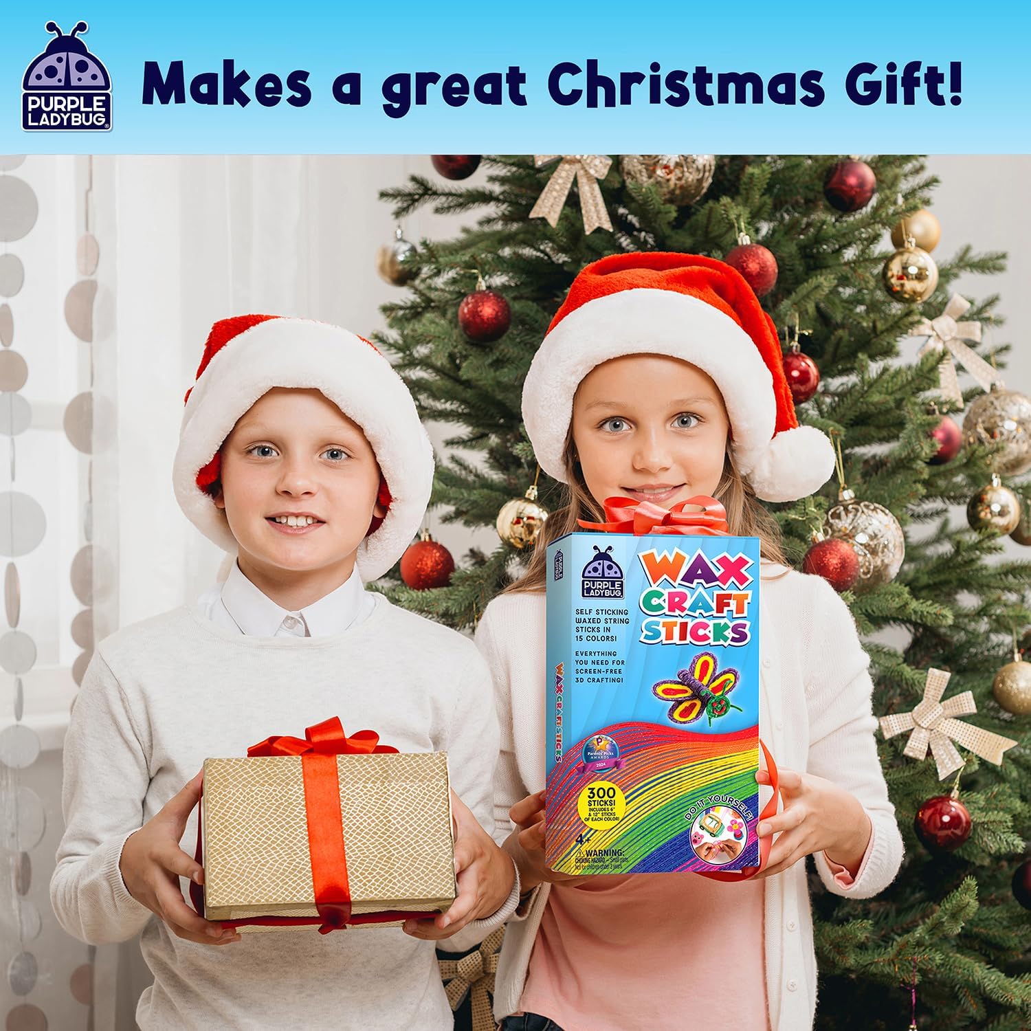PURPL LADYBU Bendabl Wa Craf Stick fo Kid Christma Stockin Stuffers Campin Essentials Roa Tri Activities Trave Toy fo Toddler i Car Airplan Restauran 1 Colors 30 Pcs