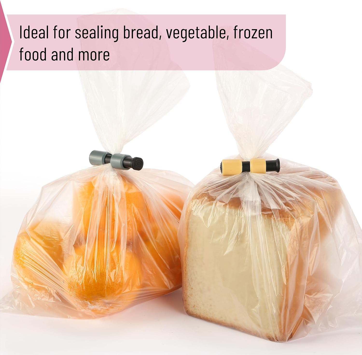 Mr. Pen- Squeeze and Lock Bread Bag Clips, 8 Pack