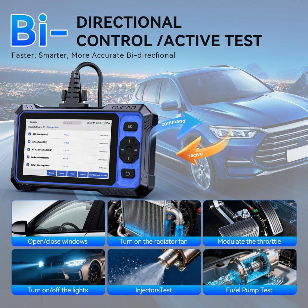 OBD Scanner MUCA 68 AI-Assiste Ca Diagnosti Tool Automotiv Bidirectiona Sca Tool Ful System Ca Diagnosti Scanner Scanne fo Ca wit 20 Reset CA F FC SGW Lifetim Update