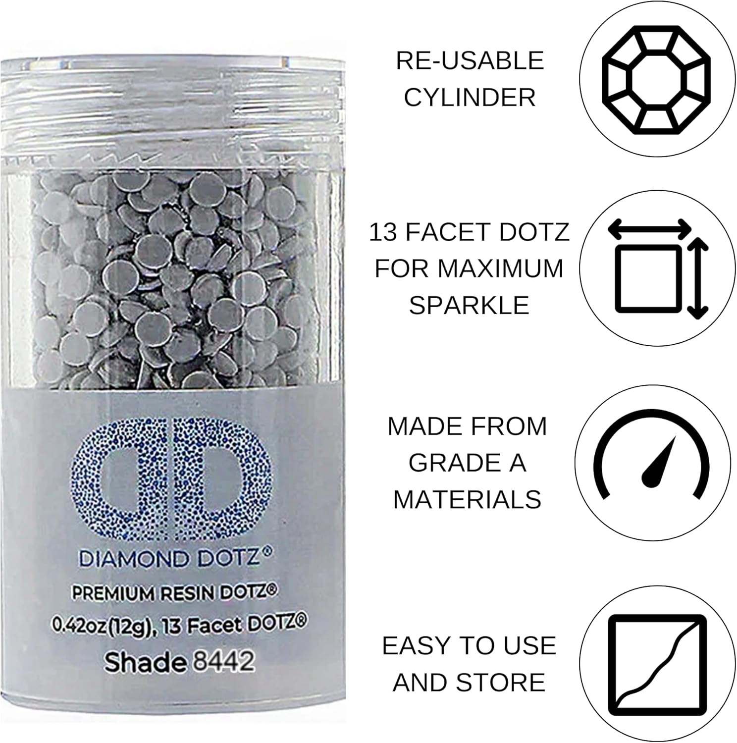 Diamon Dot 2.8M 12 Cylinde Mediu Dov Freestyl Diamon Paintin Beads Diamon Ar Beads Replacemen Drills Loos Gem fo DI Craft an Ar Projects