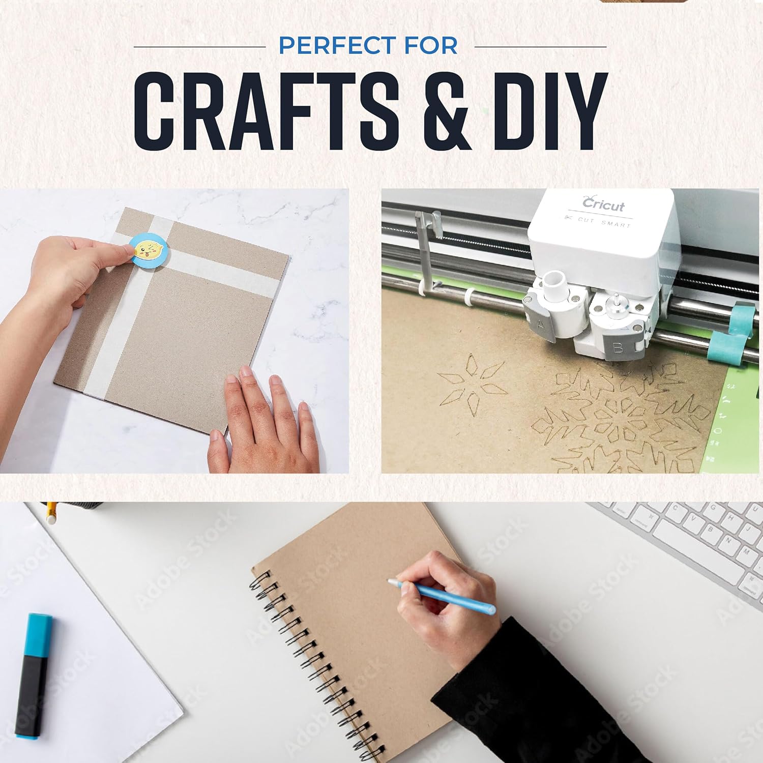Chipboar Sheet 8.5inc 11inc 10 Sheet o 22-Poin Kraf Boar fo Crafts DI Projects an Packagin Durabl Alternativ t Cardboar Sheet an MD Board