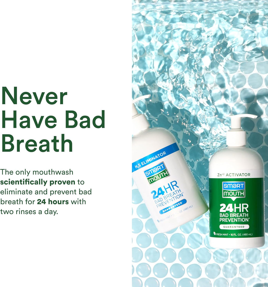 SmartMout Origina 2-Bottl Activate Mouthwas wit Pumps Ba Breat Support 3 f oz