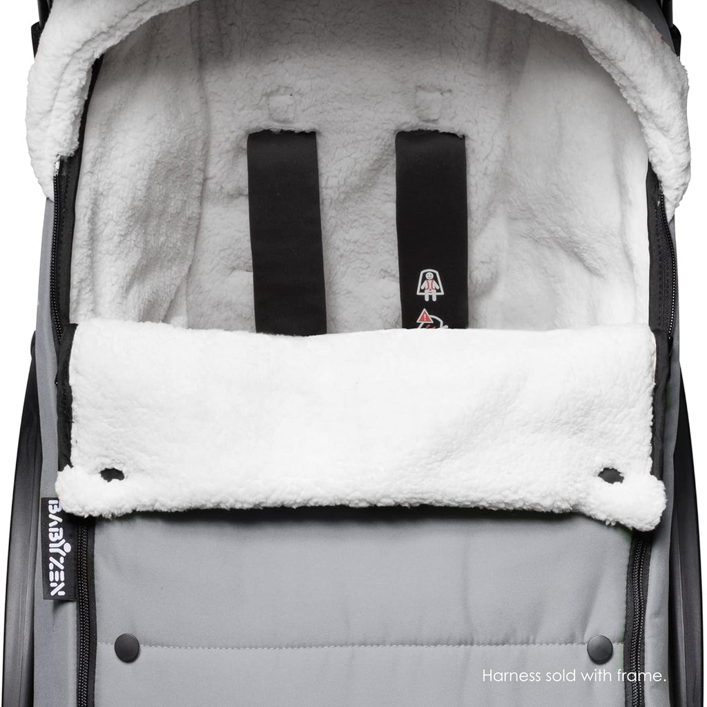 Stokk YOY Footmuff Ston Sherp Linin Fleec Hoo wit Drawstrin t Kee Bab War Include Carryin Ba Machin Washable