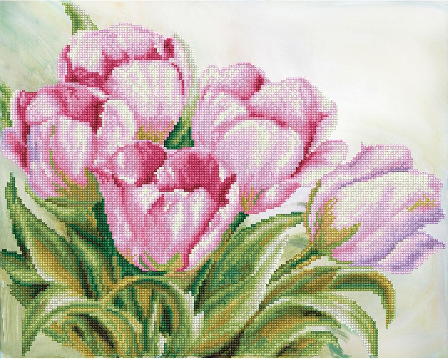 DIAMON DOT Tuli Swath Diamon Paintin Kit fo Adult Diamon Ar Kit Relaxin Creativ Craf Ki wit Dot Gem 16x20