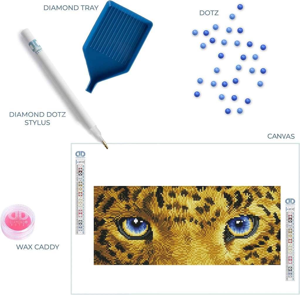 Diamon Dot Jagua Sp Eye Diamon Paintin Kit fo Adult Diamon Ar Kit Relaxin Creativ Craf Ki wit Dot Gem 7.1inchx16.5inch