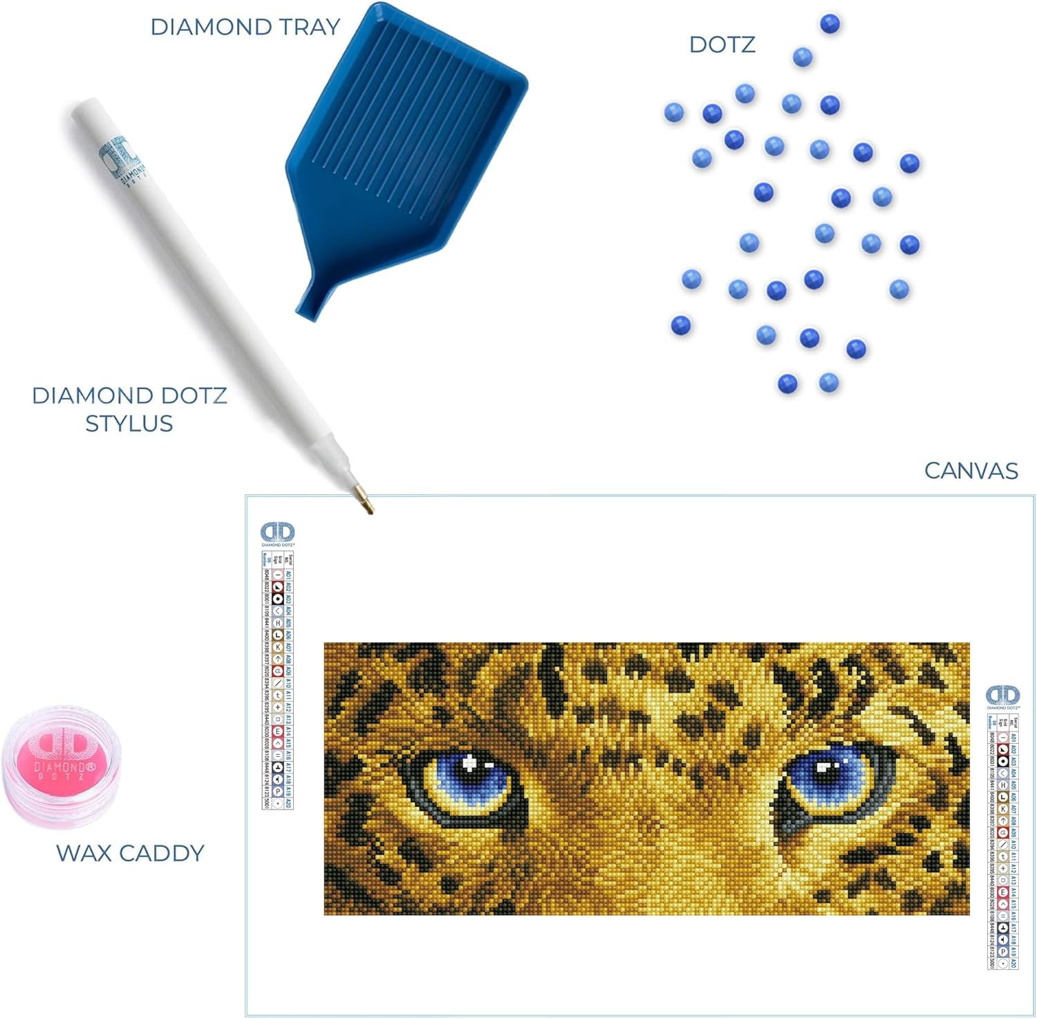 Diamon Dot Jagua Sp Eye Diamon Paintin Kit fo Adult Diamon Ar Kit Relaxin Creativ Craf Ki wit Dot Gem 7.1inchx16.5inch
