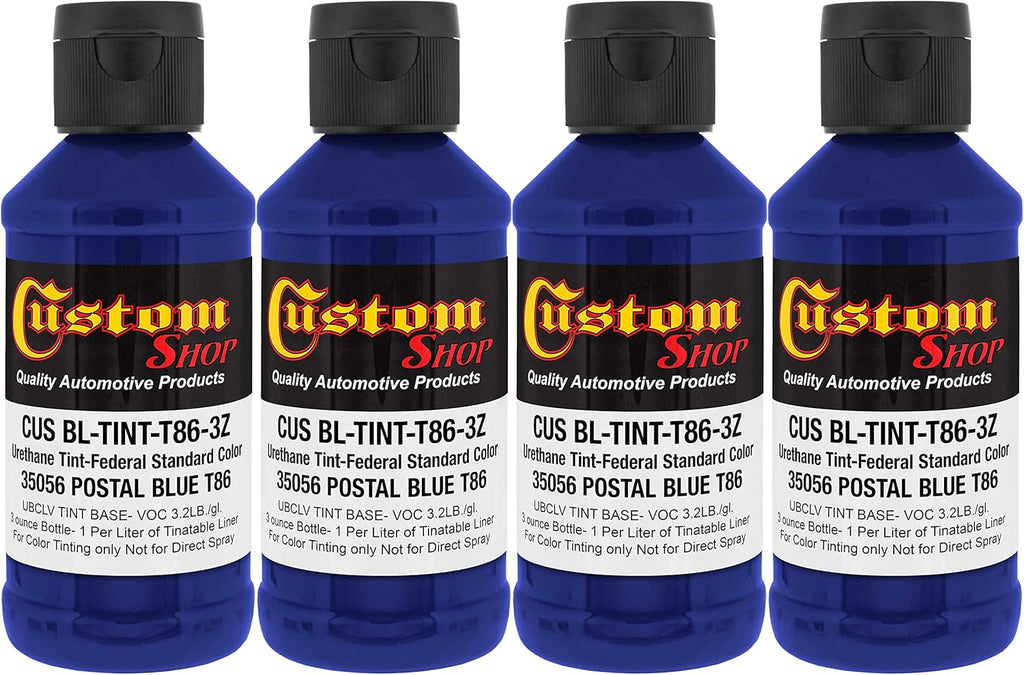 Custom Coat Camouflage Series 3 Ounce (Authentic WWII Olive Drab Federal Standard Color) - Pack of 4 - Urethane Tint Concentrate for Tinting Truck Bed Liner Coatings - Epoxy Resin