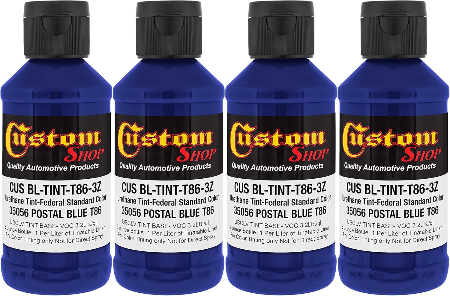 Custom Coat Camouflage Series 3 Ounce (Authentic WWII Olive Drab Federal Standard Color) - Pack of 4 - Urethane Tint Concentrate for Tinting Truck Bed Liner Coatings - Epoxy Resin