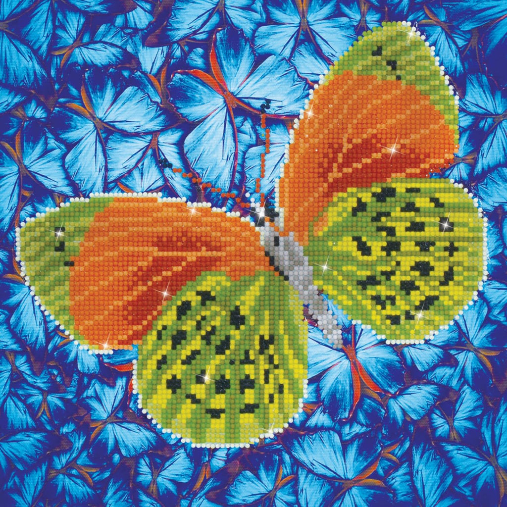 DIAMON DOT Flutterb Eart Diamon Paintin Kit fo Adult Diamon Ar Kit Relaxin Creativ Craf Ki wit Dot Gem 12x12