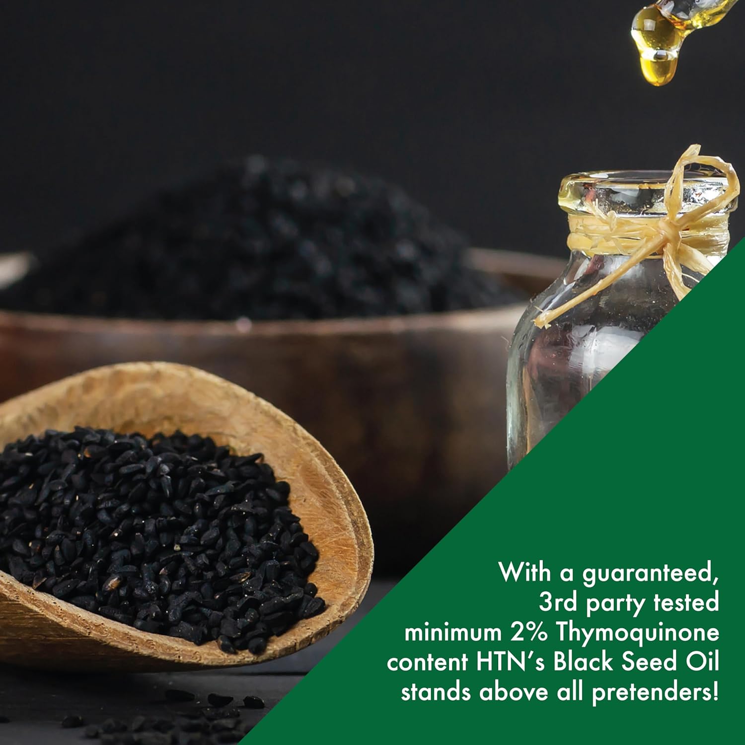Health Thru Nutrition Black Seed Oil 500mg 360 Softgels | High Potency 2% Thymoquinone | 3rd Party Tested | Pure Cold Pressed | Organically Gown | Non-GMO, Gluten Free, Soy Free