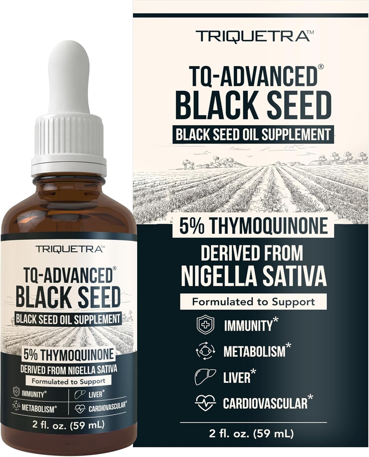 Blac See Oi Liqui 5 Thymoquinon TQ-Advanced Hig Potenc 10 m pe Servin 15: Concentrat fro Nigell Sativ Extract Ra Form Vega Formula Glas Bottl (3 Servings)