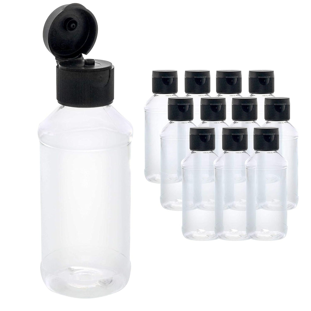 U.S. Art Supply 4 ounce Squeeze PET Plastic Bottles with Flip Cap - BPA-free, food safe, medical grade plastic, acrylic pouring paint Great For Hand Sanitizer (Pack of 144)