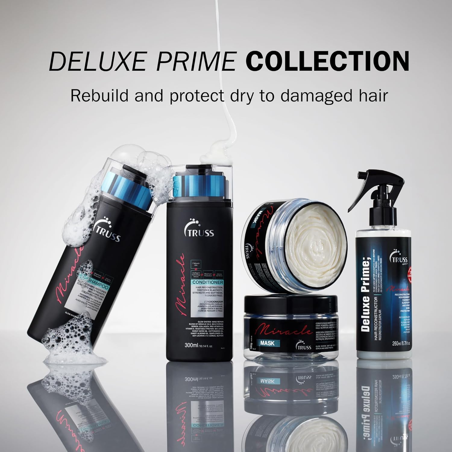 TRUS Miracl Hai Conditione fo Wome Me Anti-Agin Colo Protectio Hai Car Anti-Friz Hydratin Conditione Help Restor Elasticity Strengt Shin (10.1 oz)