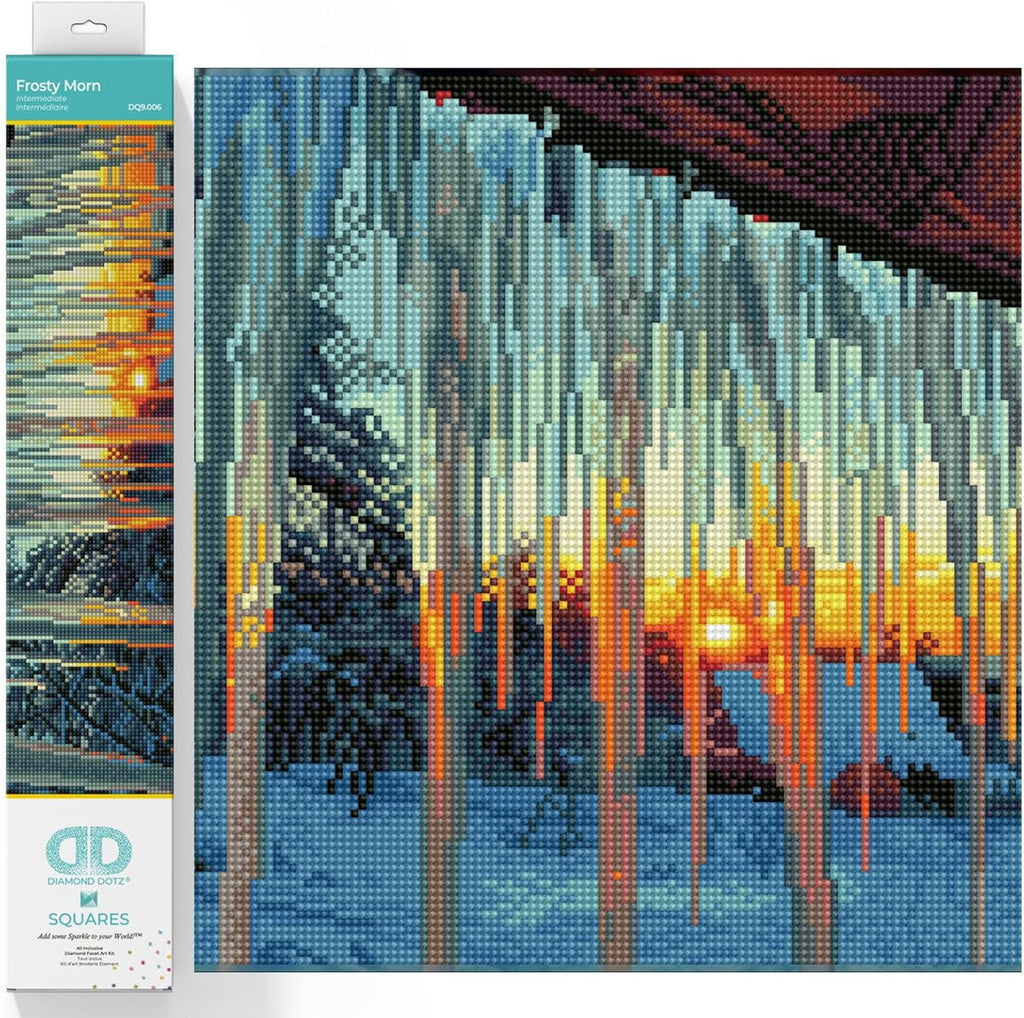 DIAMON DOT Frost Mor Diamon Paintin Kit fo Adult Diamon Ar Kit Relaxin Creativ Craf Ki wit Dot Gem 12.2x18.5