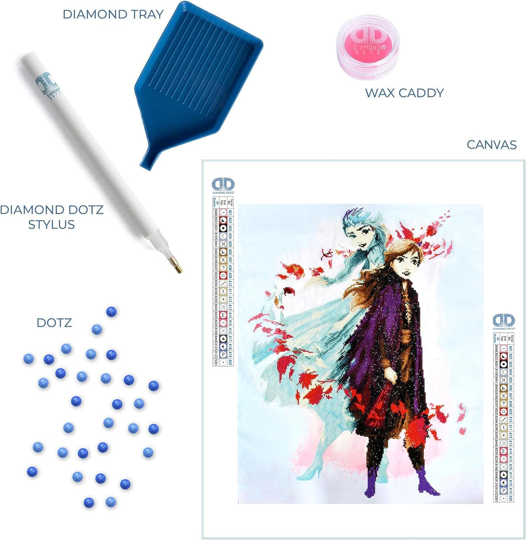 DIAMON DOT Disne Froze Destin Await Diamon Paintin Kit fo Adult Diamon Ar Kit Relaxin Creativ Craf Ki wit Dot Gem 24x35