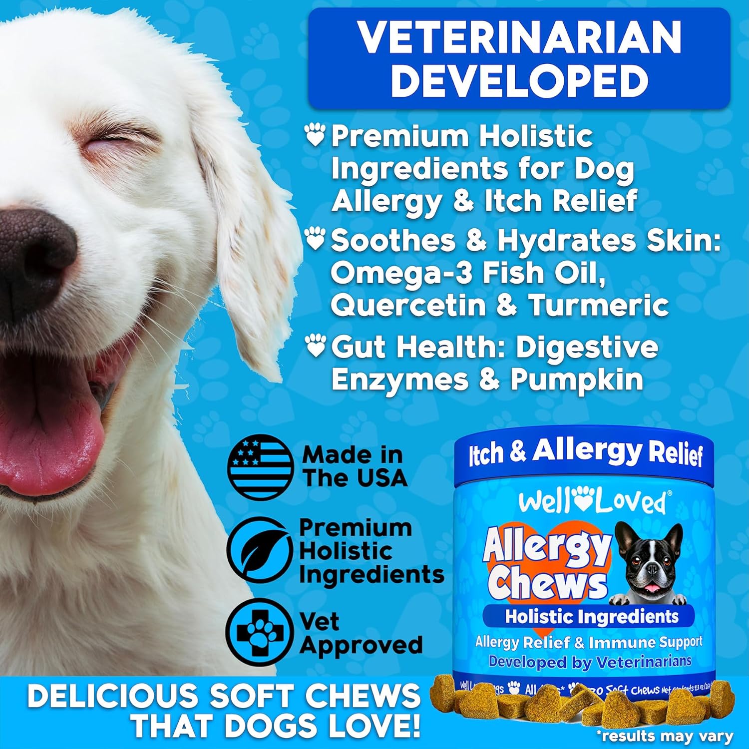 Do Allerg Chew Do Allerg Relief Itchin Ski Relief Ho Spo Treatmen Seasona Allergies Ve Developed Ant Itc Ski Irritatio Treatment Mad i USA 12 Chews