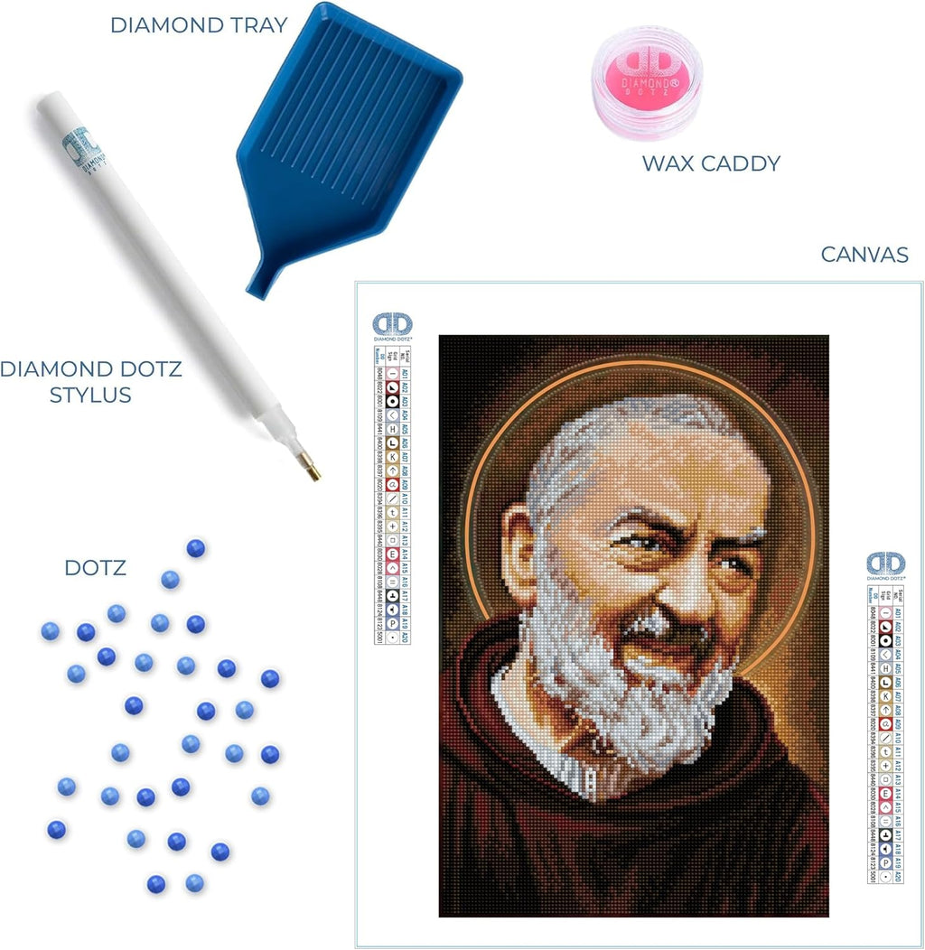 DIAMON DOT Padr Pi Diamon Paintin Kit fo Adult Diamon Ar Kit Relaxin Creativ Craf Ki wit Dot Gems