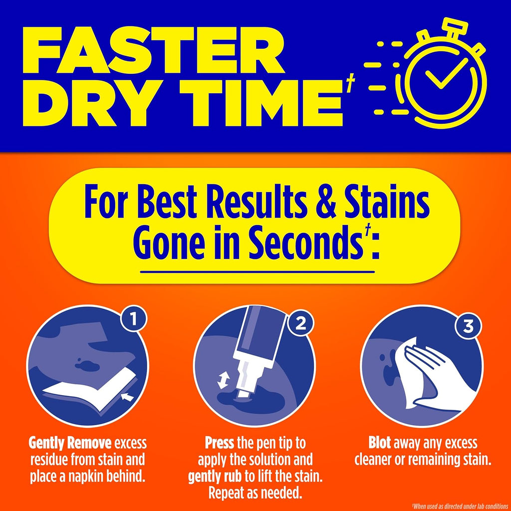 Tid Stai Remove fo Clothes Tid T G Pen Instan Stai Remove Pe Spo Cleaner Portabl Travel-Friendly Work o Foo Drin Stains Fit i Purse Bags Coun (Pac o 1)