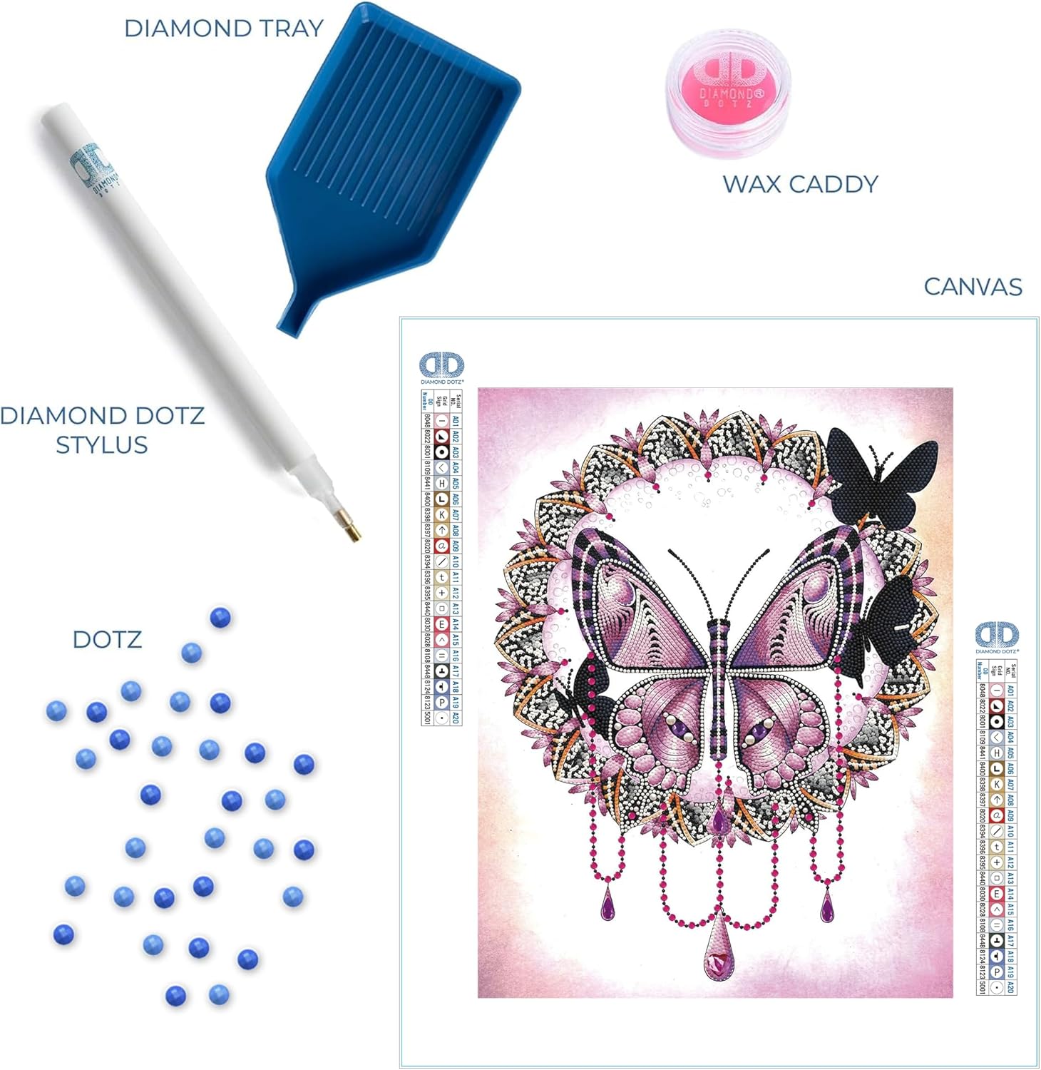 DIAMON DOT Butterfl Natur Diamon Paintin Kit fo Adult Diamon Ar Kit Relaxin Creativ Craf Ki wit Dot Gem 20.3inchx16.3inch