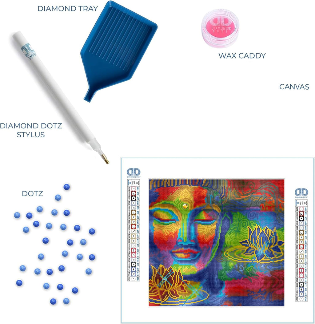 DIAMON DOT Peac Tranquilit Scener Diamon Paintin Kit fo Adult Diamon Ar Kit Relaxin Creativ Craf Ki wit Dot Gem 14.6inchx15.7inch