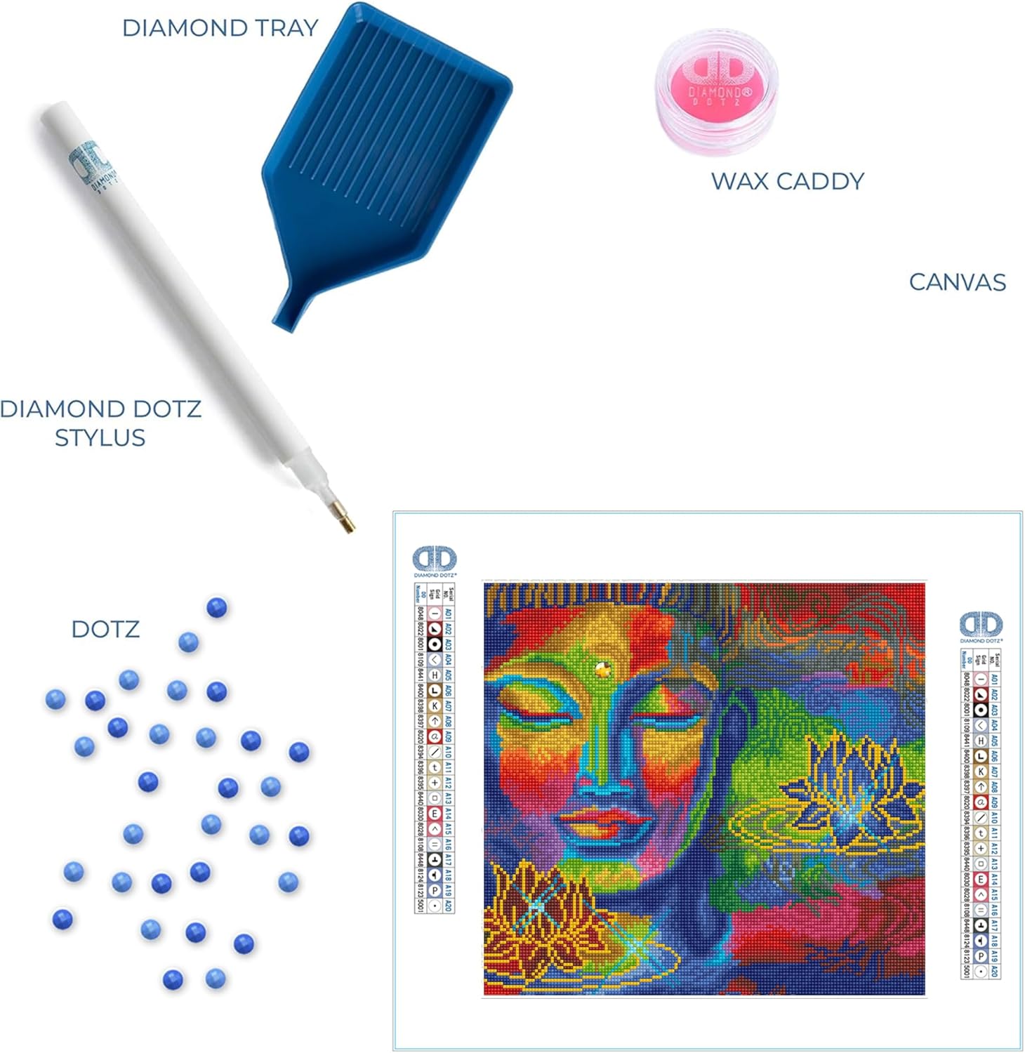 DIAMON DOT Peac Tranquilit Scener Diamon Paintin Kit fo Adult Diamon Ar Kit Relaxin Creativ Craf Ki wit Dot Gem 14.6inchx15.7inch