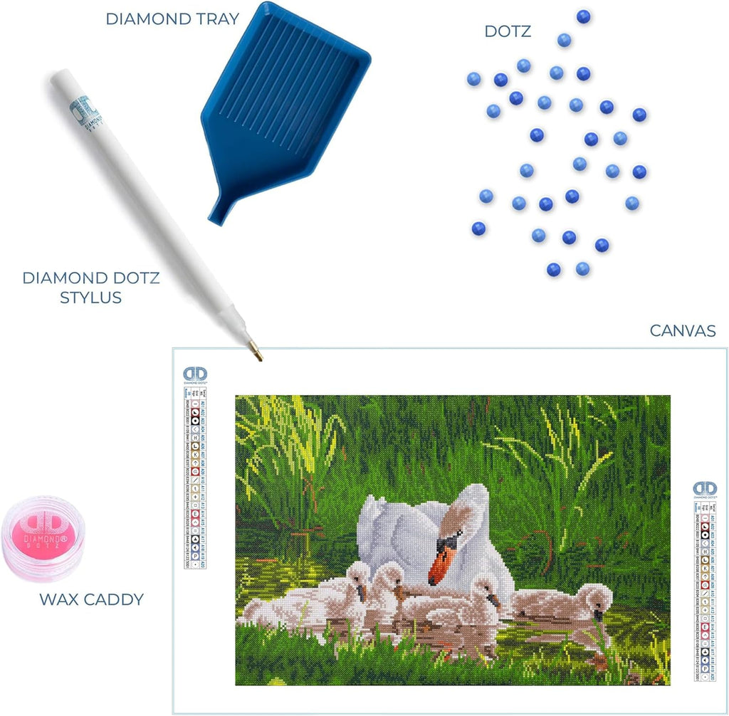 DIAMON DOT Mothe Swa Signet Diamon Paintin Kit fo Adult Diamon Ar Kit Relaxin Creativ Craf Ki wit Dot Gem 16.1x24.4