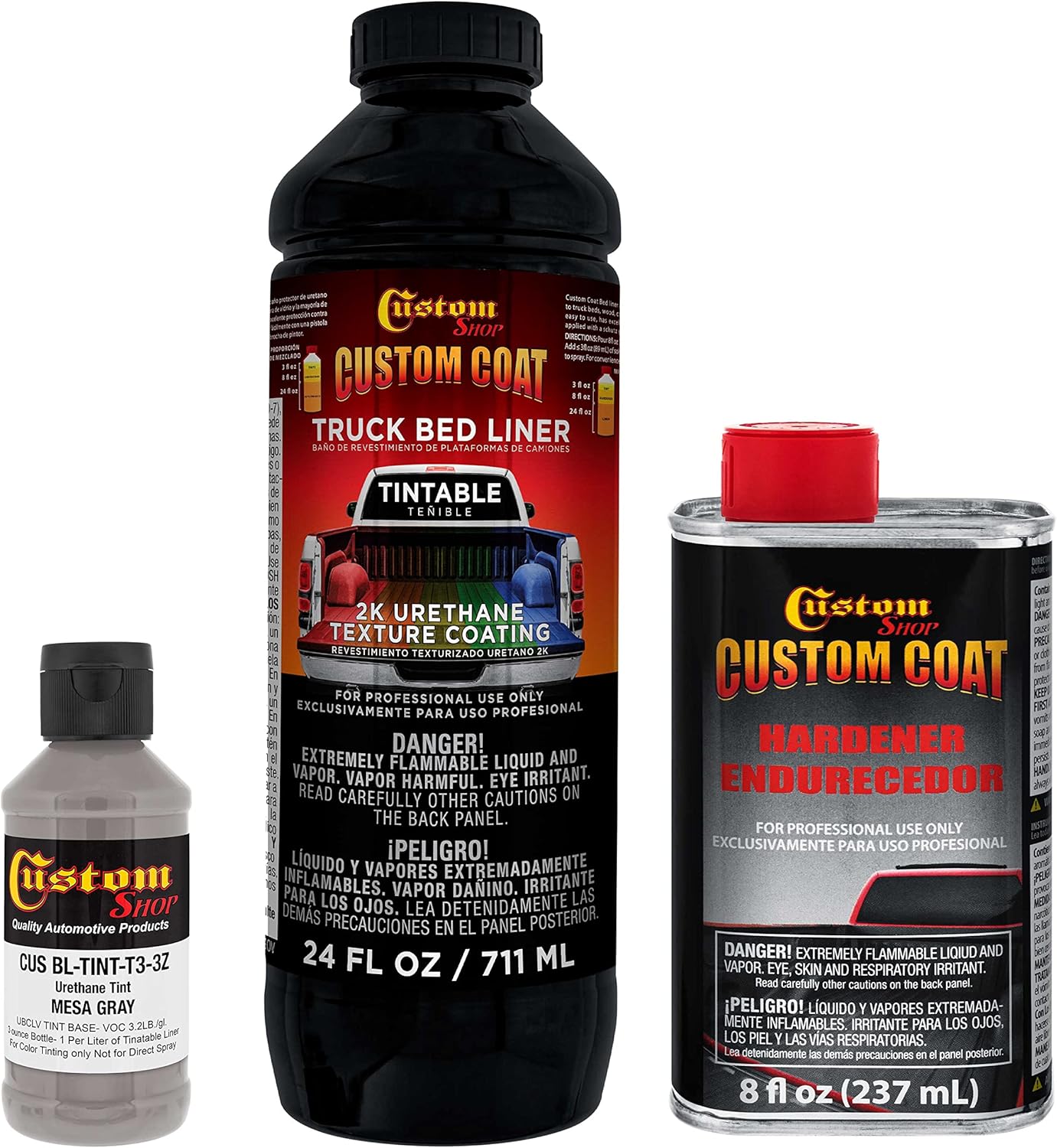 Custo Coa Mes Gra Quar Urethan Spray-O Truc Be Line Ki Eas Mixing Jus Shake Shoo Professiona Durabl Texture Protectiv Coating Preven Sto Rus Car Aut Equipment