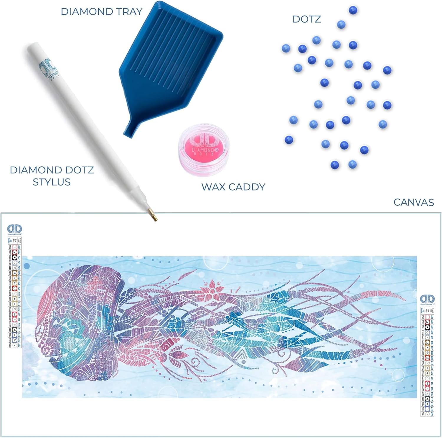 DIAMON DOT Jellyfis Swis Diamon Paintin Kit fo Adult Diamon Ar Kit Relaxin Creativ Craf Ki wit Dot Gem 30x11