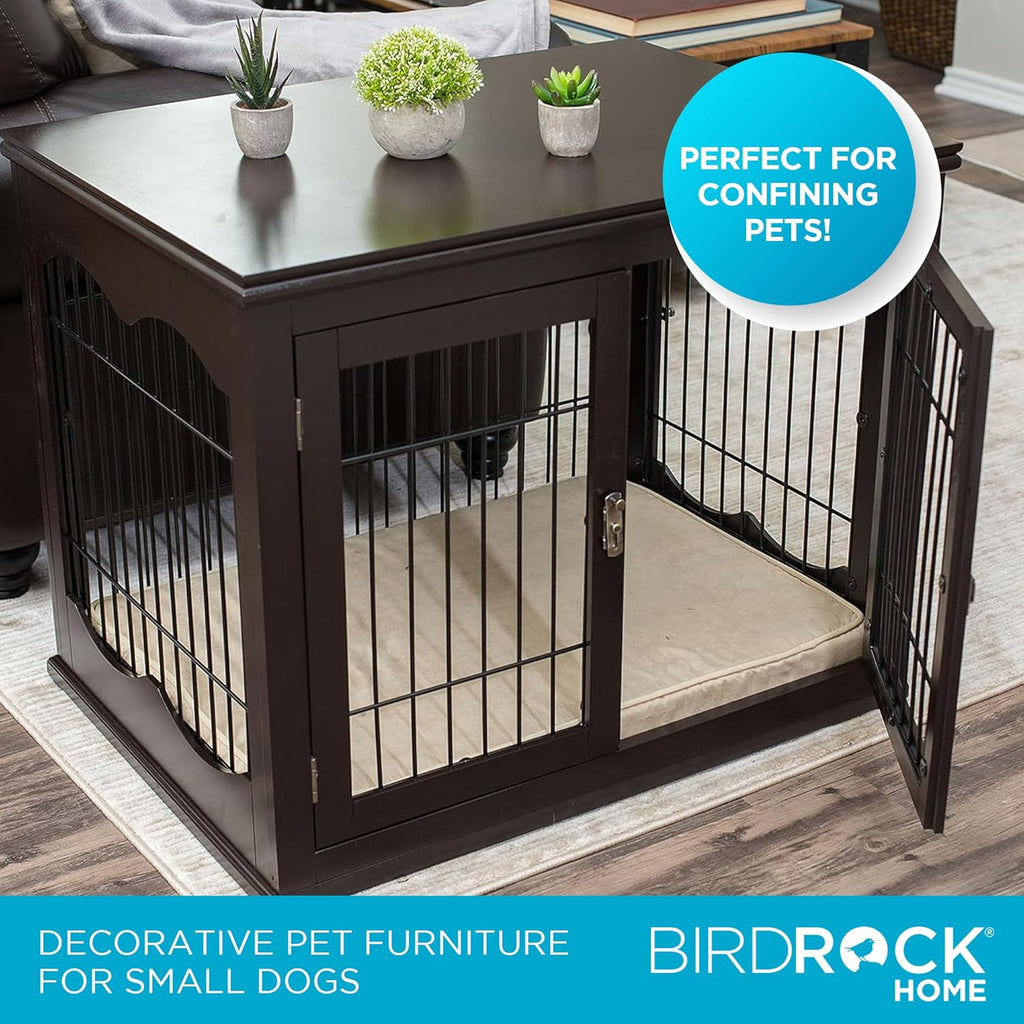 INTERNET' BES Decorativ Do Kenne wit Pe Bed Smal Pe House Doubl Doo Indoo Crate Engineere Woo Wir Furniture Sid Tabl Nightstand Fit Smal Dog Espresso