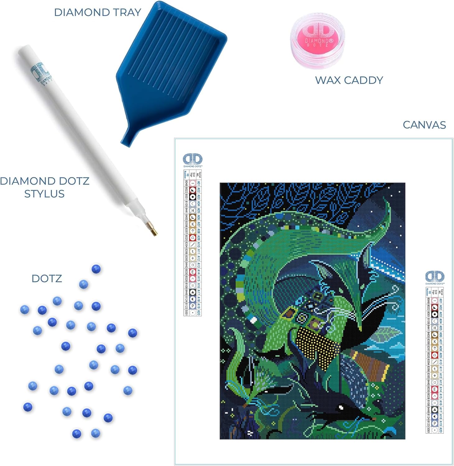 Diamon Dot Fores Fo Anima Diamon Paintin Kit fo Adult Diamon Ar Kit Relaxin Creativ Craf Ki wit Dot Gem 14.6inchx20.3inch