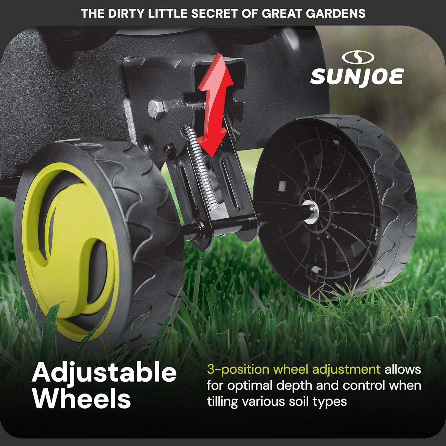 Su Jo Corde Electri Garde Tille Cultivato wit Stee Tines 1 Inch 13.5-Am Moto Heavy-Dut Tillin Machin fo Lawn Yard an Gardenin Care TJ604E