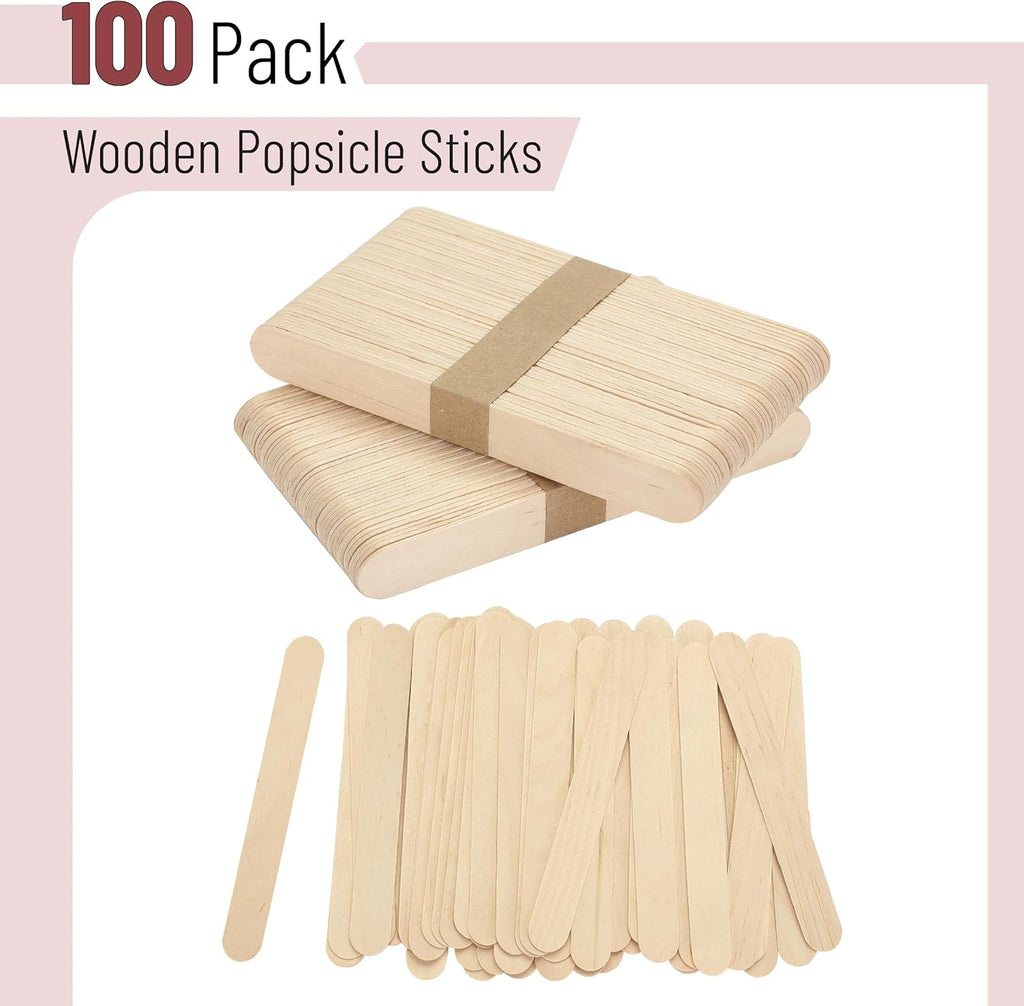 Jumb Woode Craf Sticks 10 Pack 5.7 inch Idea fo Craft an Waxing