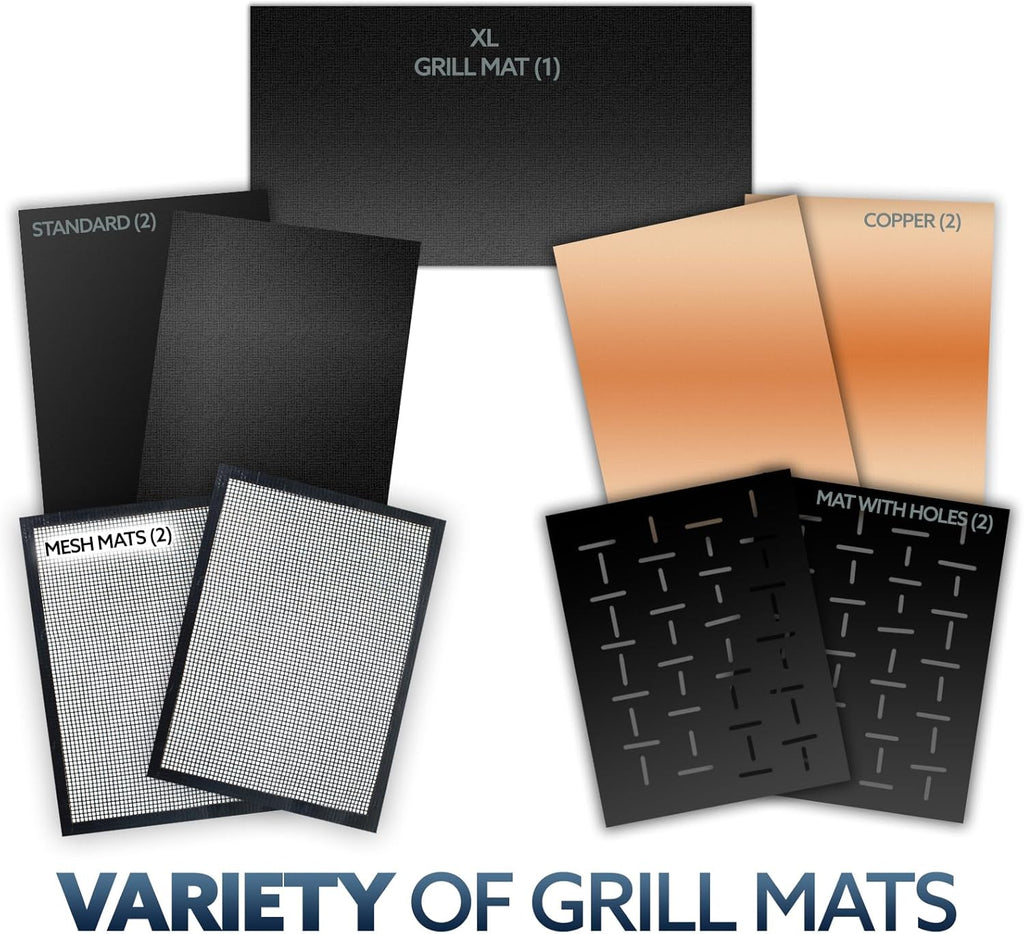 Kon BB Gril Mat Non-Stic fo Eas Cleanup Heav Duty 600¡ãF PFOA-Free Se o 2 7-Yea Warranty
