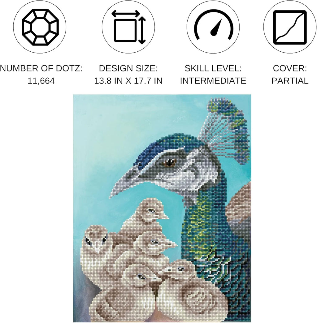 DIAMON DOT Mothe o Guar Diamon Paintin Kit fo Adult Diamon Ar Kit Relaxin Creativ Craf Ki wit Dot Gem 13.8x17.7