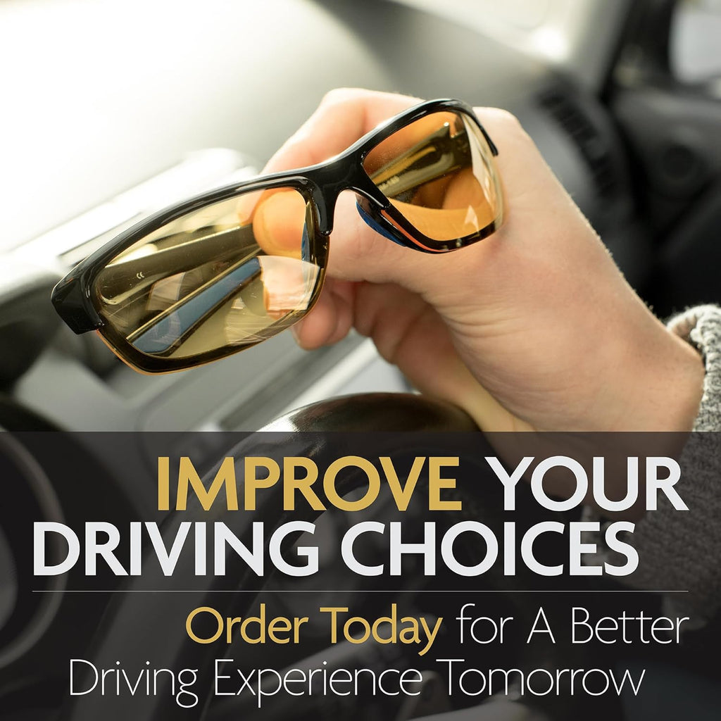 Illumin Night Driving Glasses Vector - Improve Road Safety with Outdoor Night Vision Lenses, Improved Contrast and Anti-glare