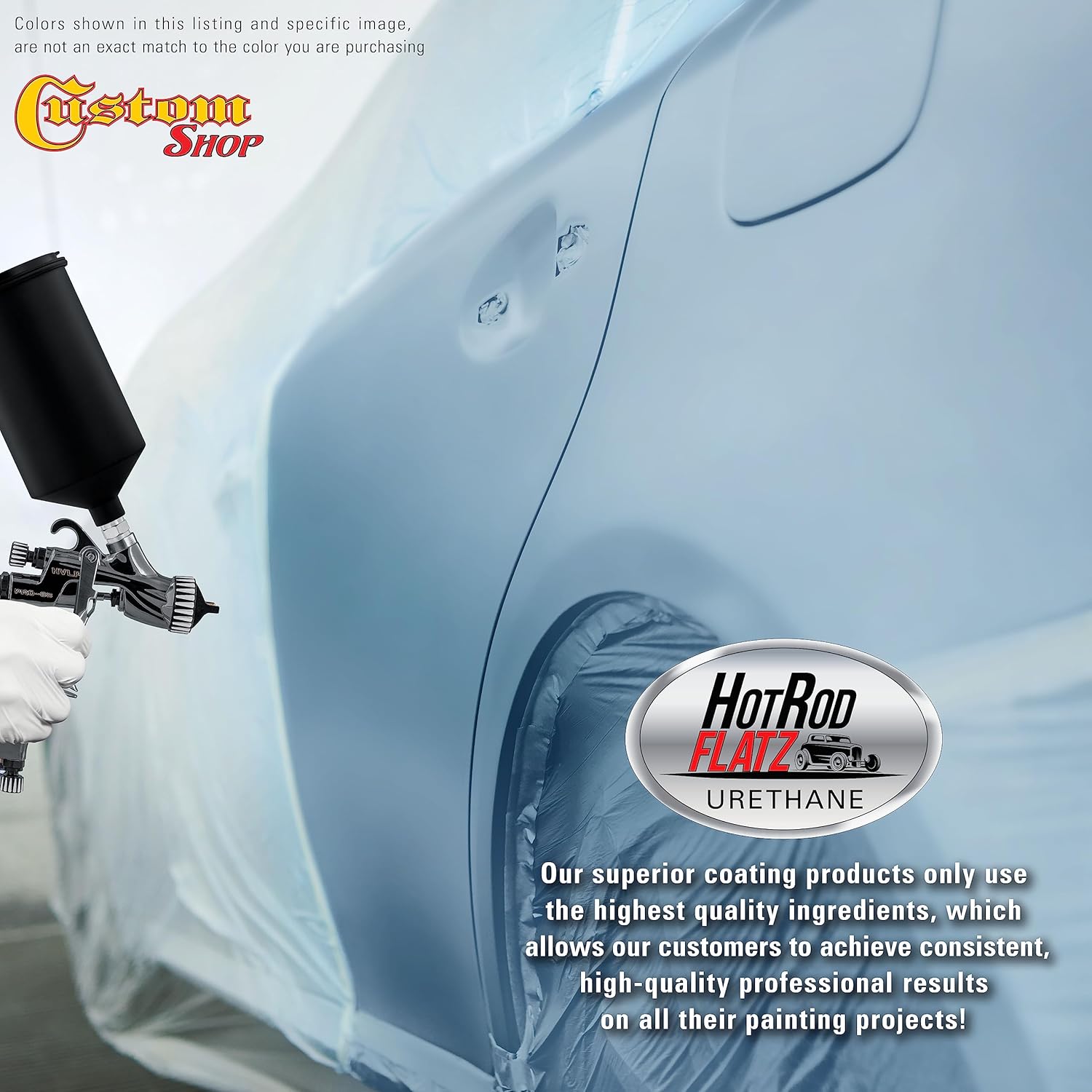 Custo Sho Ic Blu Metalli Ho Ro Flat Fla Matt Sati Urethan Aut Pain Complet Gallo Pain Ki Professiona Lo Shee Automotive Ca Truc Coating 4: Mi Ratio