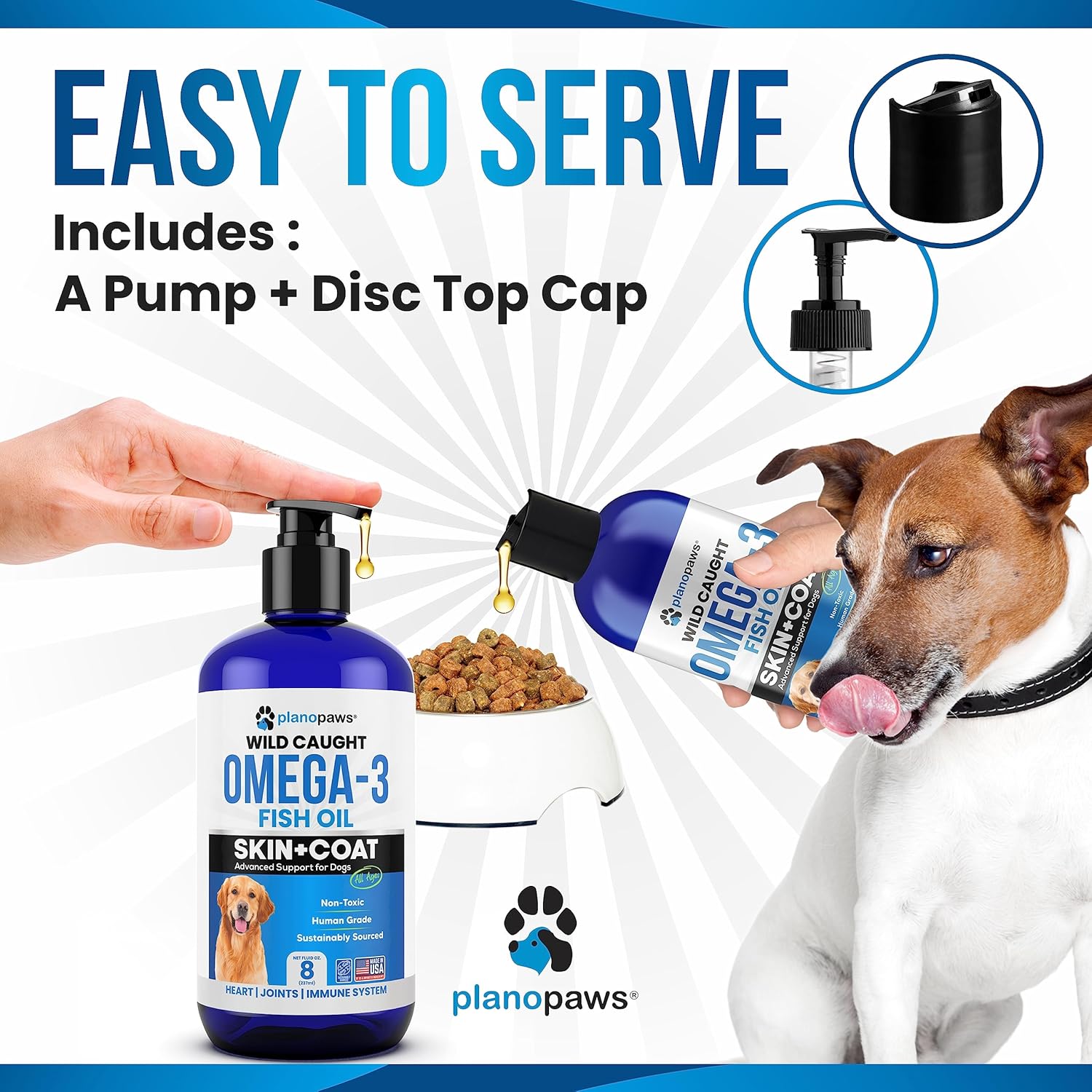 Omeg Fis Oi fo Dog Bette Tha Salmo Oi Do Fis Oi Supplemen t Reduc Sheddin Itchin Support Joints Brain an Hear Healt Ski an Coa Supplemen Liqui Fis Oil