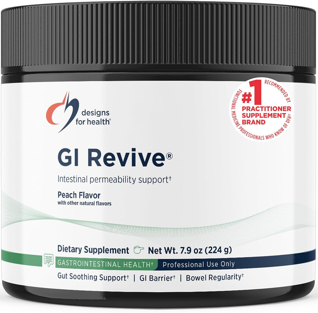 Design fo Healt G Reviv Gu Healt Powde  Glutamin Citru Pecti fo Digestiv Healt Slipper Elm Marshmallo Roo Cat' Cla fo Health Intestina Gu Linin Support (2 Servs)
