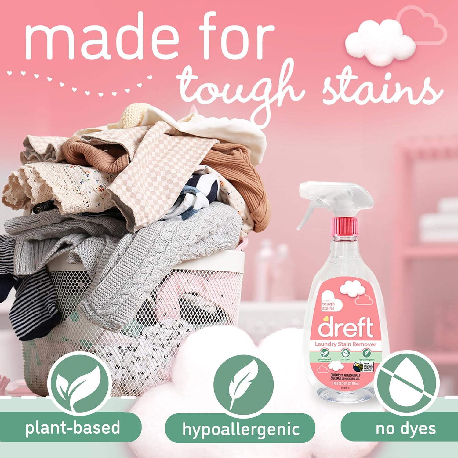 Dref Stai Remove fo Bab Clothe an Hypoallergeni Bab Stai Remove Spra Plu Trave Siz Stai Treate Pen 2 F O Pac o  Stai Pen)