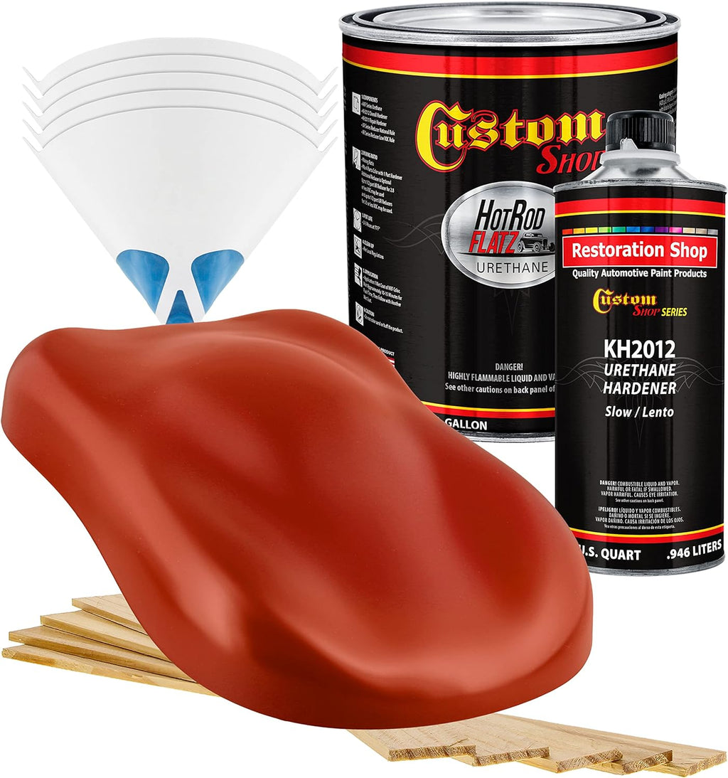 Custo Sho Scarle Re Ho Ro Flat Fla Matt Sati Urethan Aut Pain Complet Gallo Pain Ki Professiona Lo Shee Automotive Ca Truc Coating 4: Mi Ratio
