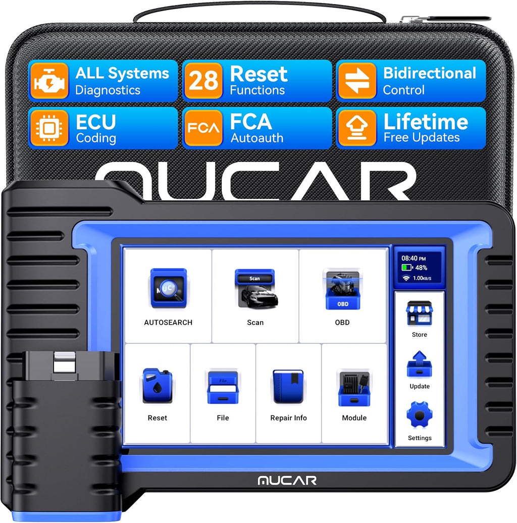 MUCA Bidirectiona Sca Tool VO7 Al System 28 Reset OBD Scanne Diagnosti Too wit EC Coding,Wireles Scanne fo Ca wit Activ Test