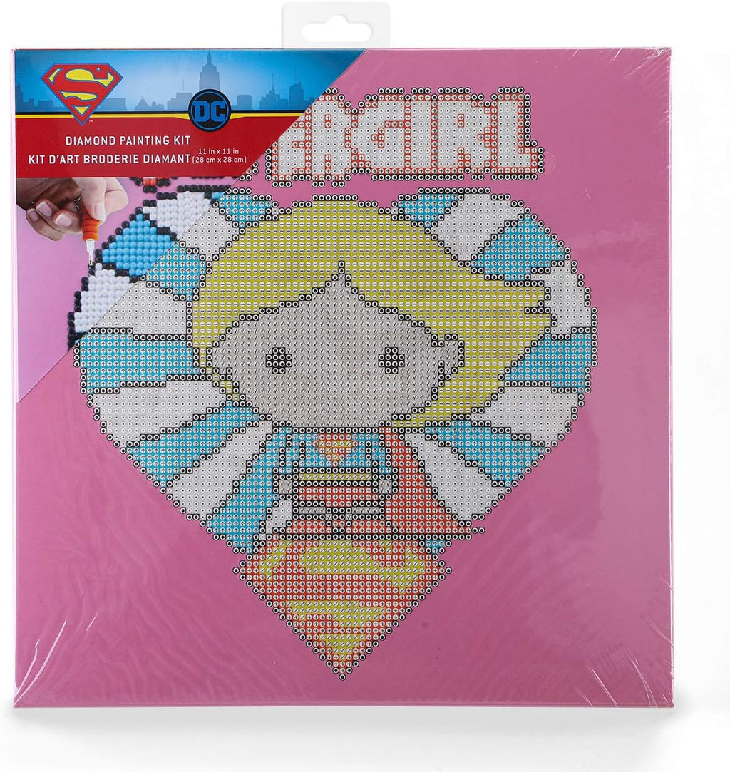 Diamon Dot Supergir D Diamon Paintin Kit fo Adult Diamon Ar Kit Relaxin Creativ Craf Ki wit Dot Gem 11inc 11inch