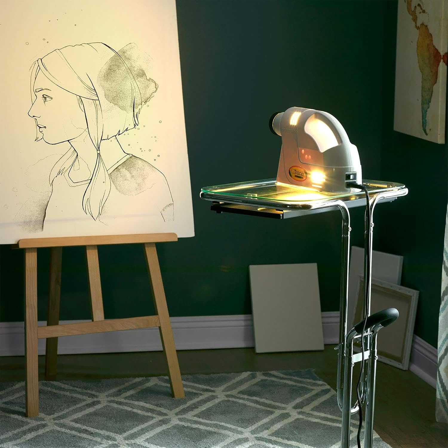 Artograph EZ Tracer Opaque Art Projector, 2X to 10X Image Artwork Enlargement - Portable Light for Wall Art, Murals, Drawing, Sketching, Pattern Tracing, Crafts and Learning, 4inch x 4inch Copy Size