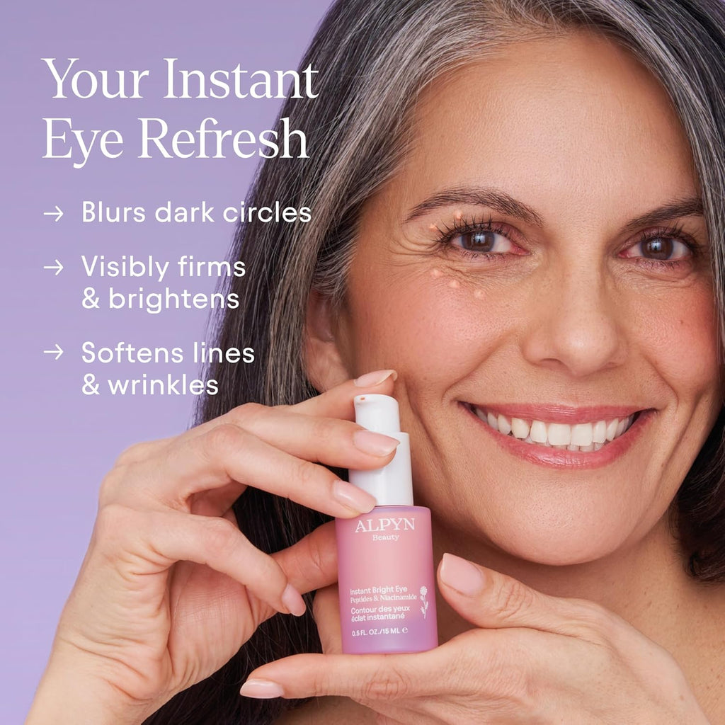 ALPY Instan Brigh Ey wit Peptide Niacinamid Brighten Dar Circles Visibl Firm Soften Fin Line 0. F O 1 ml