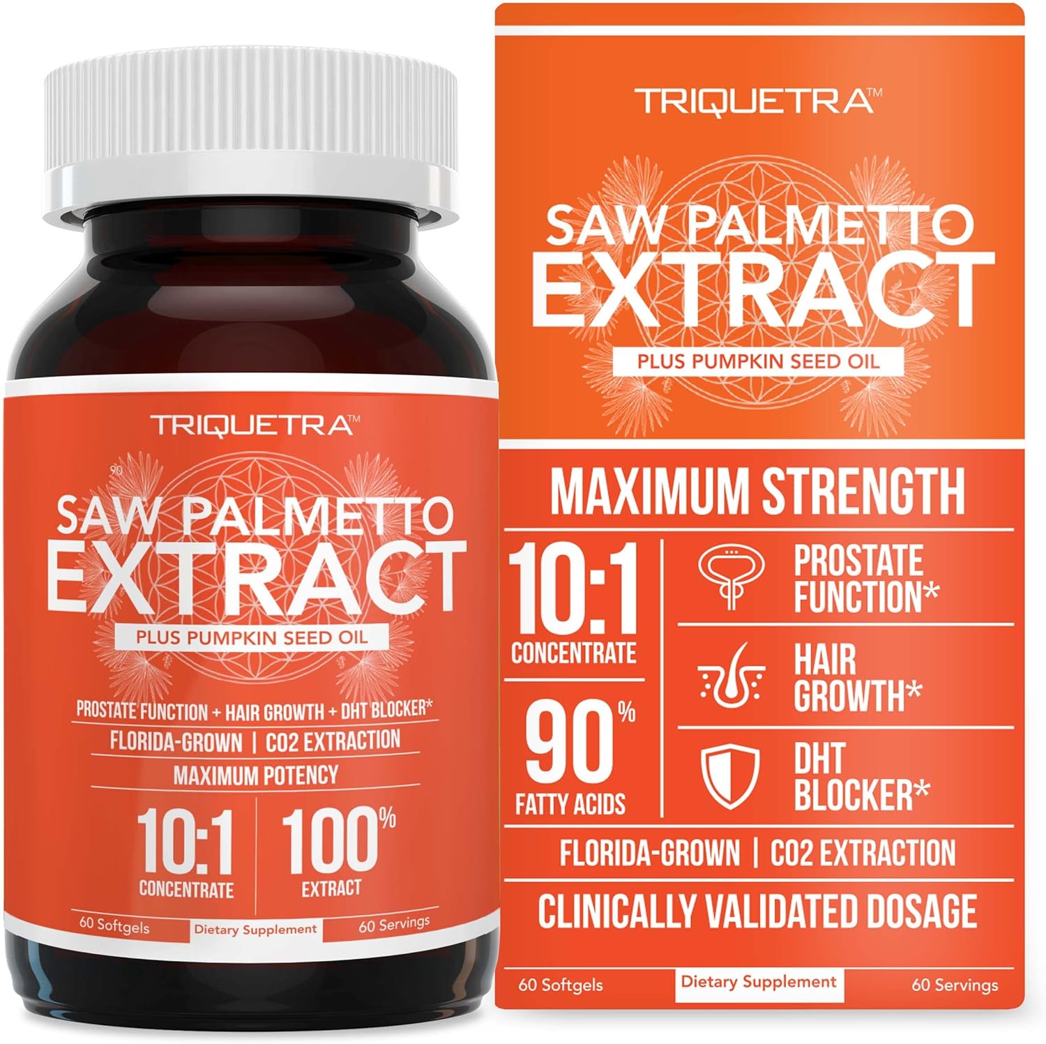 Sa Palmett Extrac 10 Potency Pharmaceutica Grad Strengt Plu Pumpki See Oi Support Prostat Health Relieve Urinatio Issues Support Hai Growth DH Blocke 6 Softgels