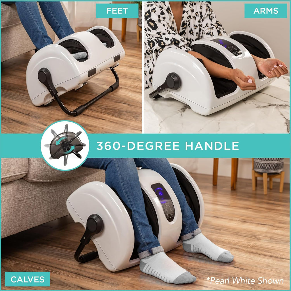 Best Choice Products Heated Shiatsu Foot Massager for Pain Relief, Plantar Fasciitis, Neuropathy, Blood Circulation w/Compact Design - Sage Green