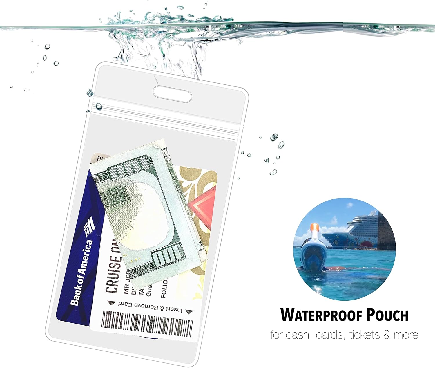Cruise On Cruise Lanyard for Ship Cards ¨C 2-Pack Retractable Badge Waterproof Key Card Holder for Ship Cards ¨C Cruise Essentials 2025-2026, Perfect for Travel Vacation (Blue Ship Royal)