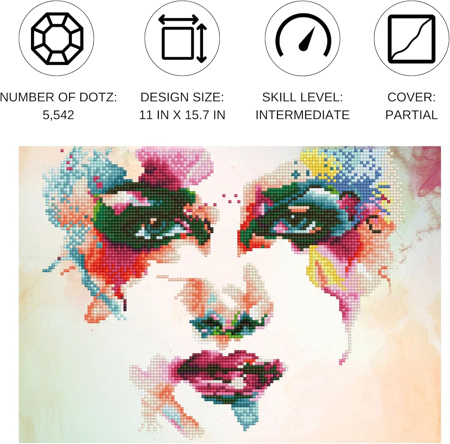 DIAMON DOT Rainbo Drea Diamon Paintin Kit fo Adult Diamon Ar Kit Relaxin Creativ Craf Ki wit Dot Gem 11x16
